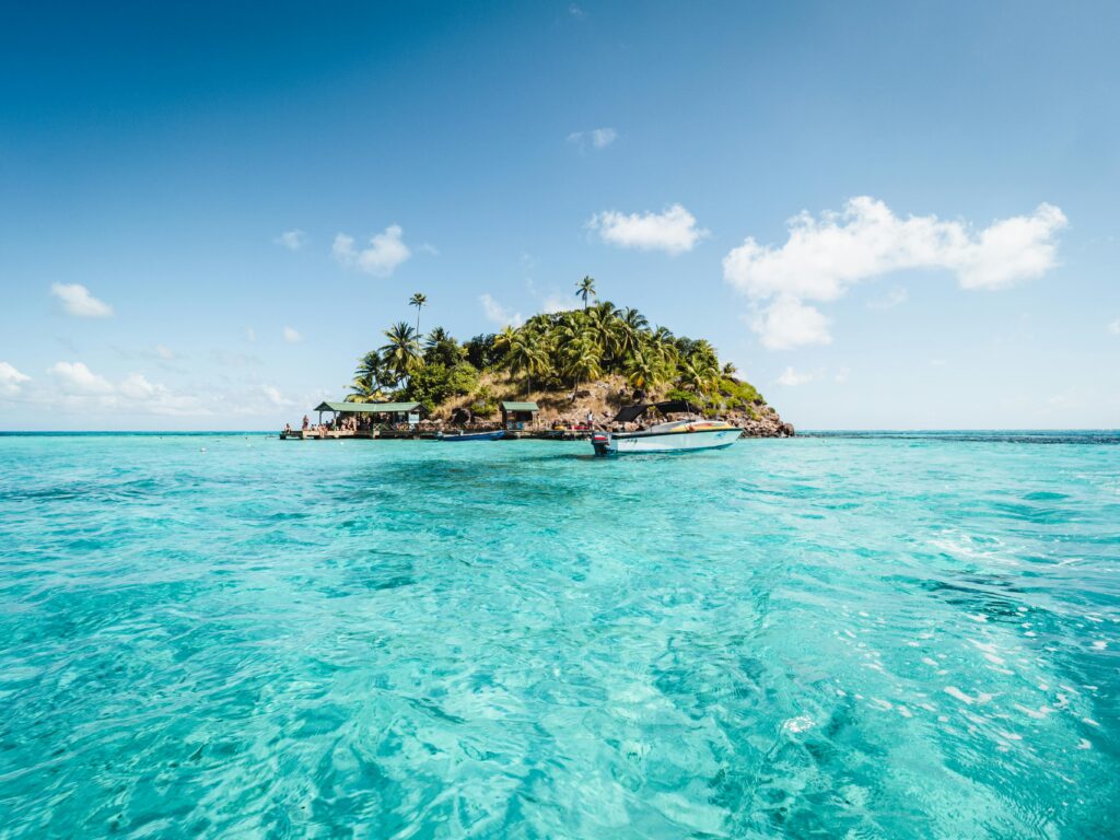 Tropical islands near Panama, and boating tours.