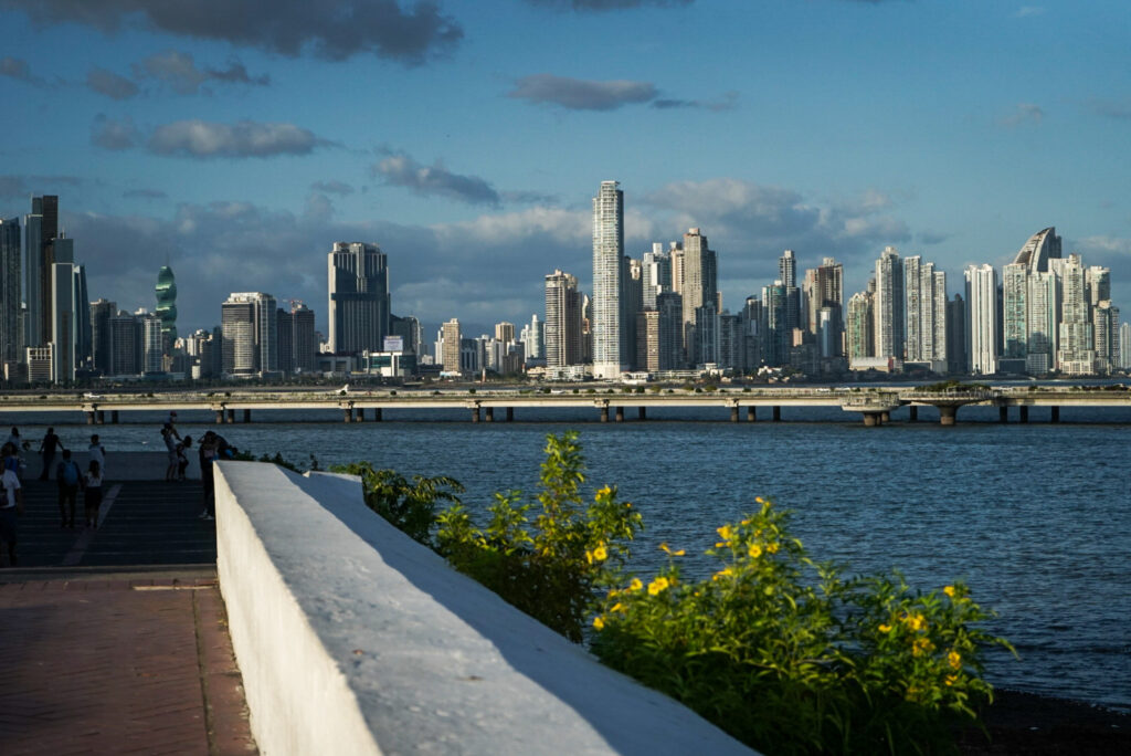 views from plaza francia in casco viejo panama